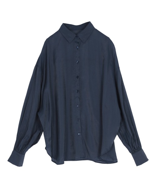 titivate(ティティベイト)の「ベーシックシアーシャツ(シャツ/ブラウス・レディース・オフホワイト/ダークブラウン/イエロー/オレンジ/ネイビー/グレイッシュベージュ/ブラック・S/FREE)」の21枚目の写真