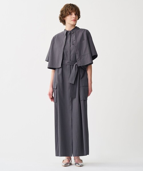 uncrave（アンクレイヴ）の「カラータイプライター ショートシャツ（シャツ/ブラウス・レディース・ピンク系/ホワイト系/グレー系/スカイブルー系/ベージュ系・F）」の16枚目の写真