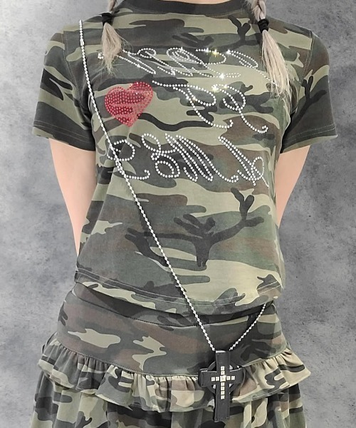 tシャツ A'GEM/9 × .kom 「AMESWORLDWIDE/アメスワールドワイド」 AMES HOTFIX CROP TEE/アメスホットフ A'GEM/9 × .kom 『AMESWORLDWIDE/アメスワールドワイド』 AMES