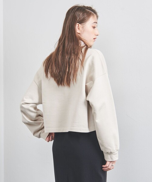 UNITED ARROWS(ユナイテッドアローズ)の「ウラケ ポロカラー カットソー(Tシャツ/カットソー・レディース・ナチュラル/ブラック・FREE)」の7枚目の写真