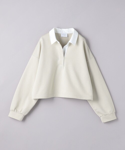 UNITED ARROWS(ユナイテッドアローズ)の「ウラケ ポロカラー カットソー(Tシャツ/カットソー・レディース・ナチュラル/ブラック・FREE)」の12枚目の写真