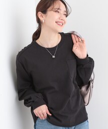 Cutie Blonde | 【洗える/S-LL】一枚でもレイヤードでも ラウンドヘムポケット付きロンT(Tシャツ/カットソー)