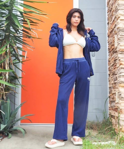 BILLABONG(ビラボン)の「BILLABONG レディース 【CHILLWEAR】 PILE LONG PANTS ロングパンツ 【2025年春夏モデル】/ビラボンセットアップ対応ロゴ刺繍ロングパンツ(その他パンツ・レディース・グレー/ネイビー/ホワイト・MEDIUM/LARGE)」の14枚目の写真