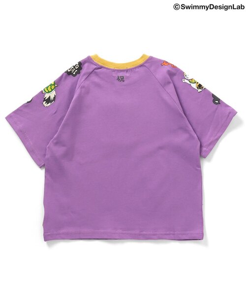 F.O.KIDS(エフオーキッズ)の「SWIMMYコラボ COME ON 福!!Tシャツ(Tシャツ/カットソー・キッズ・グリーン/パープル/チャコール・140/130/120/110/100/90/80)」の16枚目の写真