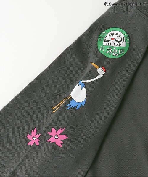 F.O.KIDS(エフオーキッズ)の「SWIMMYコラボ COME ON 福!!Tシャツ(Tシャツ/カットソー・キッズ・グリーン/パープル/チャコール・140/130/120/110/100/90/80)」の13枚目の写真