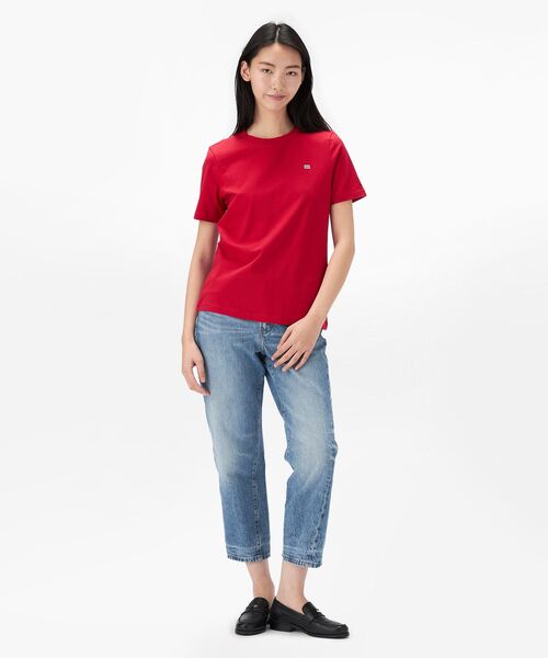 tommy jeans(トミー ジーンズ)の「クルーネックフラッグTシャツ(Tシャツ/カットソー・レディース・ホワイト/ネイビー/ブルー/レッド/イエロー/ブルー系その他・SMALL/MEDIUM/LARGE/X-SMALL)」の10枚目の写真
