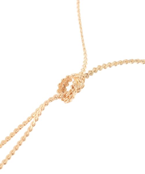 AMERICAN HOLIC（アメリカンホリック）の「ノットチェーンロングネックレス（ネックレス・レディース・シルバー/ゴールド・FREE）」の8枚目の写真