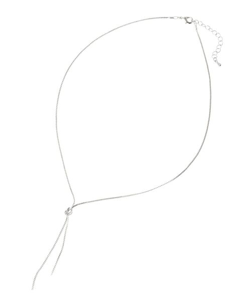 AMERICAN HOLIC（アメリカンホリック）の「ノットチェーンロングネックレス（ネックレス・レディース・シルバー/ゴールド・FREE）」の5枚目の写真