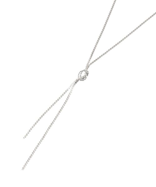 AMERICAN HOLIC（アメリカンホリック）の「ノットチェーンロングネックレス（ネックレス・レディース・シルバー/ゴールド・FREE）」の4枚目の写真