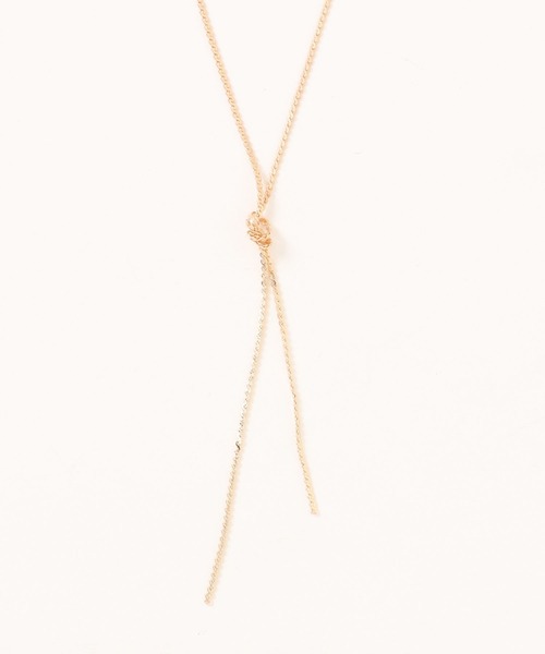 AMERICAN HOLIC（アメリカンホリック）の「ノットチェーンロングネックレス（ネックレス・レディース・シルバー/ゴールド・FREE）」の13枚目の写真