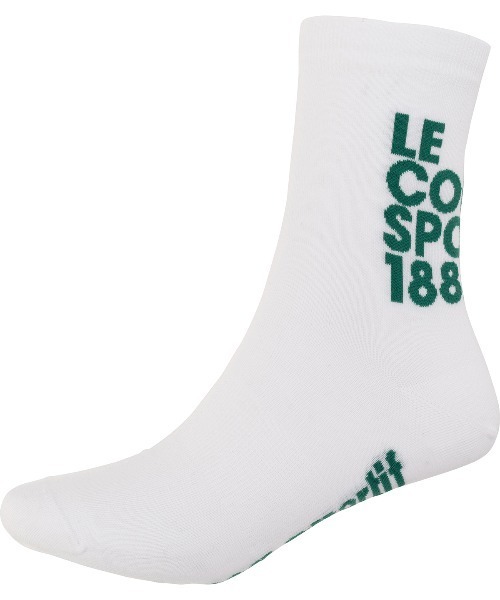 le coq sportif（ルコックスポルティフ）の「1Pソックス(ショート丈)【返品不可商品】（ソックス/靴下・メンズ・ネイビー系2/ホワイト×ブラック/ホワイト×グリーン・22-24/25-27）」の2枚目の写真