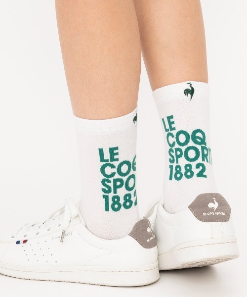 le coq sportif（ルコックスポルティフ）の「1Pソックス(ショート丈)【返品不可商品】（ソックス/靴下・メンズ・ネイビー系2/ホワイト×ブラック/ホワイト×グリーン・22-24/25-27）」の7枚目の写真