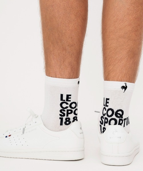 le coq sportif（ルコックスポルティフ）の「1Pソックス(ショート丈)【返品不可商品】（ソックス/靴下・メンズ・ネイビー系2/ホワイト×ブラック/ホワイト×グリーン・22-24/25-27）」の16枚目の写真