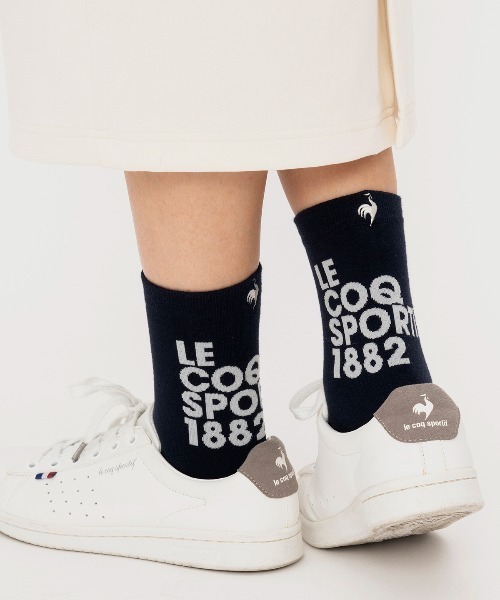 le coq sportif（ルコックスポルティフ）の「1Pソックス(ショート丈)【返品不可商品】（ソックス/靴下・メンズ・ネイビー系2/ホワイト×ブラック/ホワイト×グリーン・22-24/25-27）」の19枚目の写真