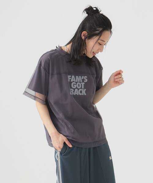 B:MING by BEAMS（ビーミングバイビームス）の「チュール × ロゴ Tシャツ セット（Tシャツ/カットソー・レディース・ホワイト/チャコールグレー/ブラック・FREE）」の3枚目の写真