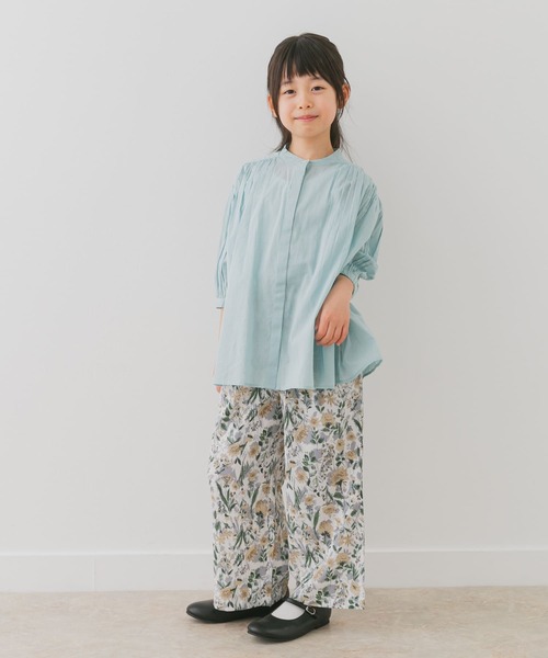 新品タグ付◆ BLUE かぐれ 小花柄プリントイージーパンツ　DOORS 新品タグ付◇ BLUE かぐれ 小花柄プリントイージーパンツ DOORS