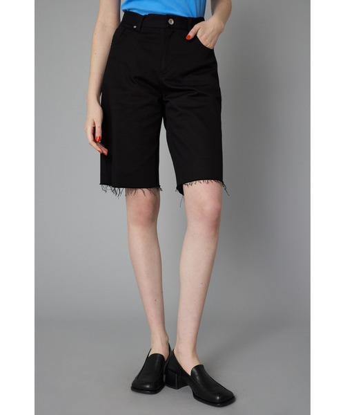 HeRIN.CYE(ヘリンドットサイ)の「Cut off half pants カットオフハーフパンツ(その他パンツ・レディース・ホワイト/ピンク/ブラック・36/38)」の4枚目の写真