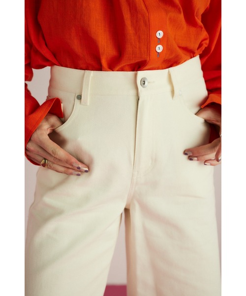 HeRIN.CYE(ヘリンドットサイ)の「Cut off half pants カットオフハーフパンツ(その他パンツ・レディース・ホワイト/ピンク/ブラック・36/38)」の17枚目の写真