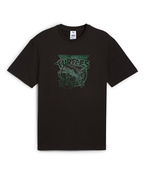 PUMA(プーマ)の「PUMA HOOPS x TMNT Relaxed Graphic Tee(プーマ フープス x ティーンエイジ・ミュータント・ニンジャ・タートルズ リラックス グラフィックTシャツ)(Tシャツ/カットソー・メンズ・ブラック系/ピンク系/ホワイト系・LARGE/X-LARGE/MEDIUM)」の10枚目の写真