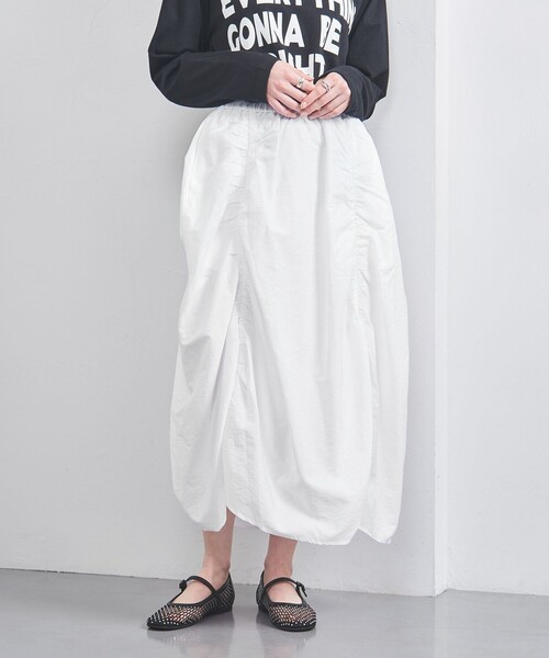 UNITED ARROWS（ユナイテッドアローズ）の「MANTECO シャーリング スカート（スカート・レディース・ブラック/ホワイト・FREE）」の6枚目の写真