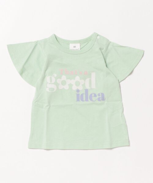 SKAPE（エスケープ）の「ｿﾃﾞﾌﾚｱﾌﾟﾁﾌﾟﾘTｼｬﾂ（Tシャツ/カットソー・キッズ・ホワイト/ピンク/グリーン/ブルー・80ｃｍ/90cm/100cm/110cm/120cm/130cm）」の2枚目の写真