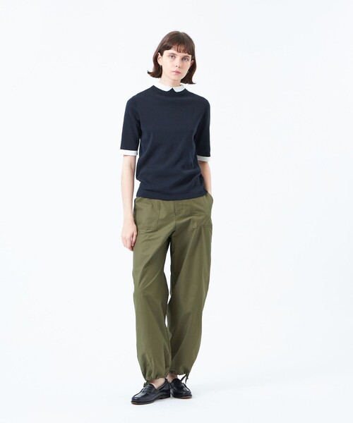 tシャツ 「2025年春夏モデル」Cleric Collar Knit ハーフスリーブ レディース MACKINTOSH PHILOSOPHY｜【2025年春夏モデル】Cleric Collar