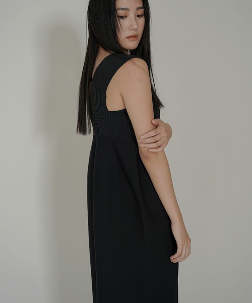 KINO THE KEI（キノザケイ）の「2WAY ホールガーメント ワンピース KINO THE KEI（ワンピース・レディース・ブラック/アイボリー・フリー）」の7枚目の写真