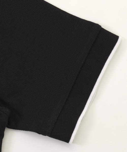 KRIFF MAYER（クリフメイヤー）の「パイピングポロ（ポロシャツ・メンズ・ネイビー/ピンク/オフホワイト/グレー/ダークグリーン/ターコイズブルー/ブラック・SMALL/MEDIUM/LARGE/X-LARGE）」の8枚目の写真