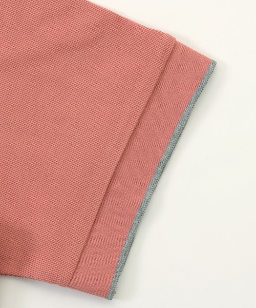 KRIFF MAYER（クリフメイヤー）の「パイピングポロ（ポロシャツ・メンズ・ネイビー/ピンク/オフホワイト/グレー/ダークグリーン/ターコイズブルー/ブラック・SMALL/MEDIUM/LARGE/X-LARGE）」の14枚目の写真