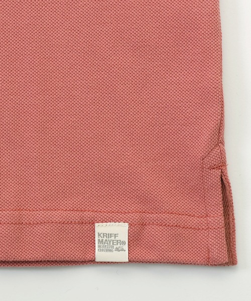 KRIFF MAYER（クリフメイヤー）の「パイピングポロ（ポロシャツ・メンズ・ネイビー/ピンク/オフホワイト/グレー/ダークグリーン/ターコイズブルー/ブラック・SMALL/MEDIUM/LARGE/X-LARGE）」の15枚目の写真