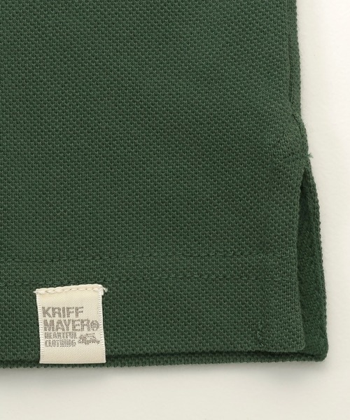 KRIFF MAYER（クリフメイヤー）の「パイピングポロ（ポロシャツ・メンズ・ネイビー/ピンク/オフホワイト/グレー/ダークグリーン/ターコイズブルー/ブラック・SMALL/MEDIUM/LARGE/X-LARGE）」の21枚目の写真