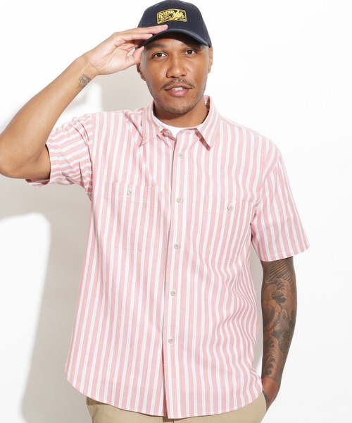 ROTAR(ローター)の「Slub Stripe Work Shirt(シャツ/ブラウス・メンズ・ホワイト×グリーン/ブラック×ホワイト/レッド系その他・MEDIUM/LARGE/X-LARGE)」の3枚目の写真
