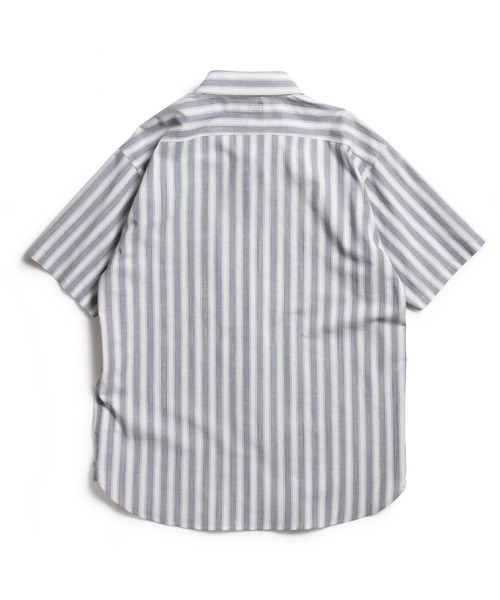 ROTAR(ローター)の「Slub Stripe Work Shirt(シャツ/ブラウス・メンズ・ホワイト×グリーン/ブラック×ホワイト/レッド系その他・MEDIUM/LARGE/X-LARGE)」の8枚目の写真