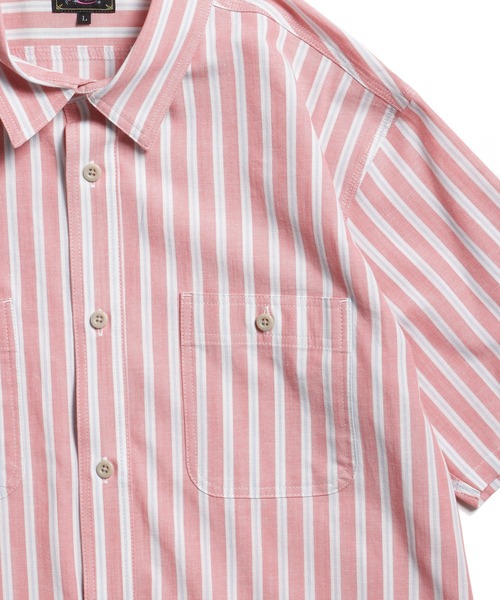 ROTAR(ローター)の「Slub Stripe Work Shirt(シャツ/ブラウス・メンズ・ホワイト×グリーン/ブラック×ホワイト/レッド系その他・MEDIUM/LARGE/X-LARGE)」の13枚目の写真