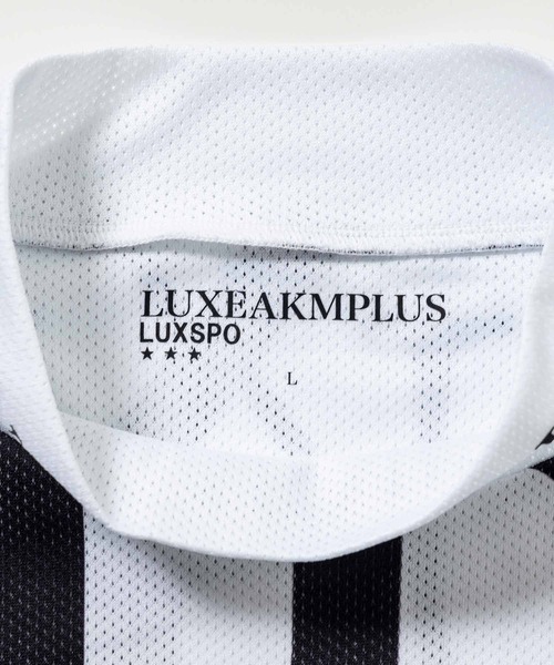 LUXEAKMPLUS(リュクスエイケイエムプラス)の「LUXEAKMPLUS(リュクスエイケイエムプラス)ゴルフ 総柄半袖 モックネックTシャツ(吸水速乾)(Tシャツ/カットソー・メンズ・ブラック/ベージュ/ホワイト・S/L/XL/XXL/M)」の19枚目の写真