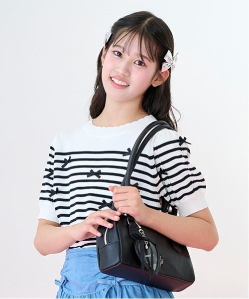 新品未使用❣️貴重✨Mezzo Piano バッグチャーム&チョーカーセット セール】【ニコ☆プチ・Cuugal掲載】ハートチャームつきロング