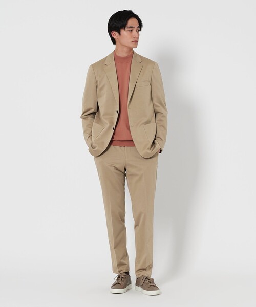 UNITED ARROWS(ユナイテッドアローズ)の「モックロディ ノープリーツ スラックス UA COZY ―ストレッチ・ウォッシャブル―(スラックス・メンズ・ベージュ/ネイビー・XL/L/M/S/XXL)」の13枚目の写真