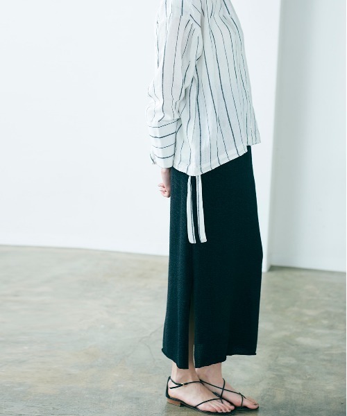 WALANCE(ワランス)の「paper knit skirt(スカート・レディース・アイボリー/ブラック/ブラウン・FREE)」の11枚目の写真