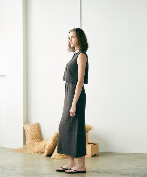 WALANCE(ワランス)の「paper knit skirt(スカート・レディース・アイボリー/ブラック/ブラウン・FREE)」の13枚目の写真