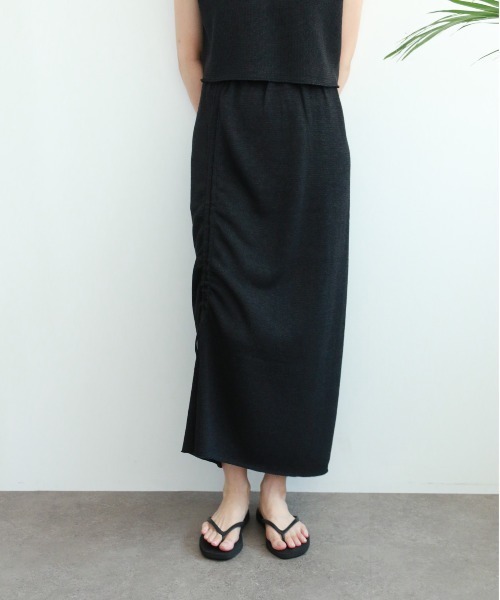 WALANCE(ワランス)の「paper knit skirt(スカート・レディース・アイボリー/ブラック/ブラウン・FREE)」の20枚目の写真