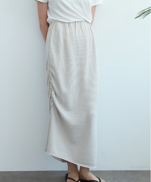 WALANCE(ワランス)の「paper knit skirt(スカート・レディース・アイボリー/ブラック/ブラウン・FREE)」の17枚目の写真