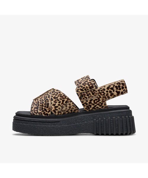 Clarks(クラークス)の「Evamar Wish / エヴァマー ウィッシュ(レオパードプリント)(サンダル・レディース・レオパード・UK3.5/UK3/UK6/UK5.5/UK5/UK4.5/UK4)」の2枚目の写真