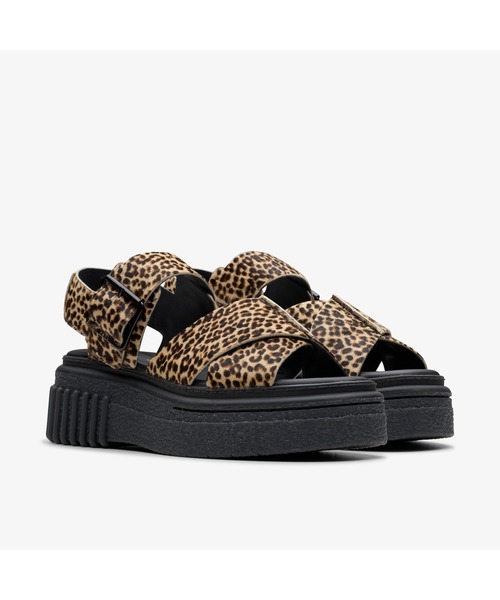 Clarks(クラークス)の「Evamar Wish / エヴァマー ウィッシュ(レオパードプリント)(サンダル・レディース・レオパード・UK3.5/UK3/UK6/UK5.5/UK5/UK4.5/UK4)」の4枚目の写真