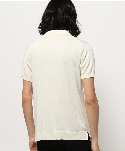 SEVENDAYS=SUNDAY（セブンデイズサンデイ）の「ＣＯＯＬＦＩＢＥＲ天竺　半袖ポロシャツ（ポロシャツ・メンズ・オフホワイト・SMALL/MEDIUM/LARGE）」の3枚目の写真