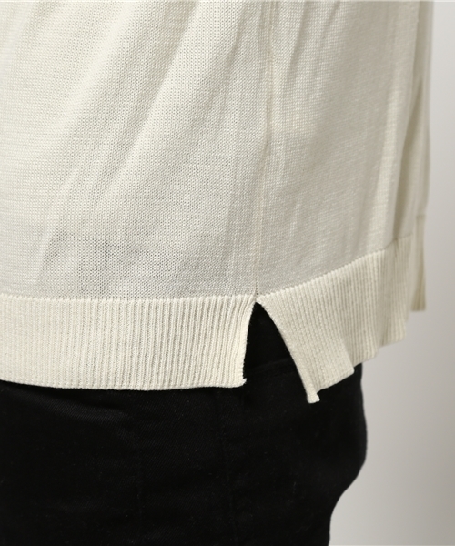 SEVENDAYS=SUNDAY（セブンデイズサンデイ）の「ＣＯＯＬＦＩＢＥＲ天竺　半袖ポロシャツ（ポロシャツ・メンズ・オフホワイト・SMALL/MEDIUM/LARGE）」の7枚目の写真