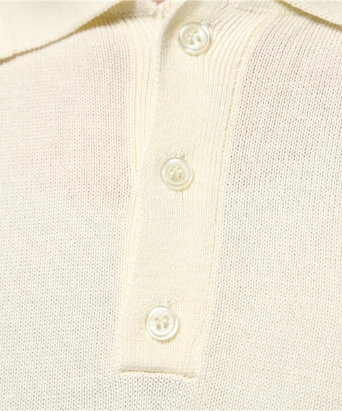 SEVENDAYS=SUNDAY（セブンデイズサンデイ）の「ＣＯＯＬＦＩＢＥＲ天竺　半袖ポロシャツ（ポロシャツ・メンズ・オフホワイト・SMALL/MEDIUM/LARGE）」の8枚目の写真