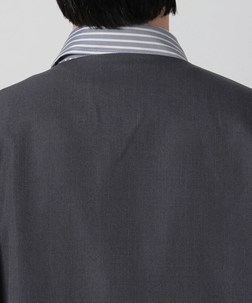 LAKOLE（ラコレ）の「【セットアップ可】リラックスシャツカーディガン / 288142（カーディガン/ボレロ・メンズ・チャコール/ネイビー/キャメル・MEDIUM/LARGE/X-LARGE）」の14枚目の写真