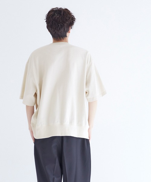 coca（coca）（コカ）の「サガラカレッジスウェットTシャツ（Tシャツ/カットソー・メンズ・アイボリー/ブルー/グリーン/ライトグレー・XL/M/L）」の6枚目の写真