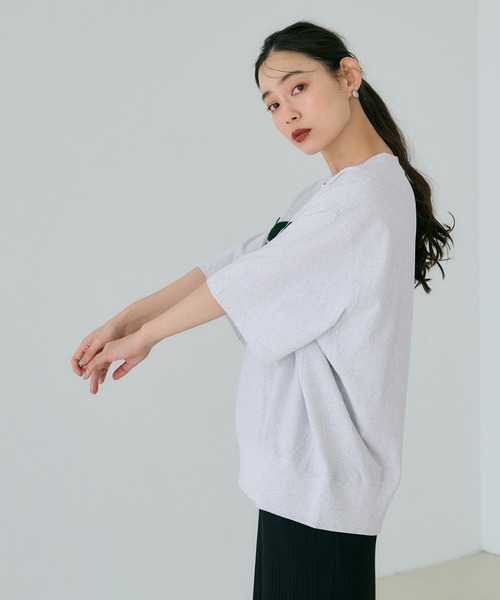 coca（coca）（コカ）の「サガラカレッジスウェットTシャツ（Tシャツ/カットソー・メンズ・アイボリー/ブルー/グリーン/ライトグレー・XL/M/L）」の10枚目の写真