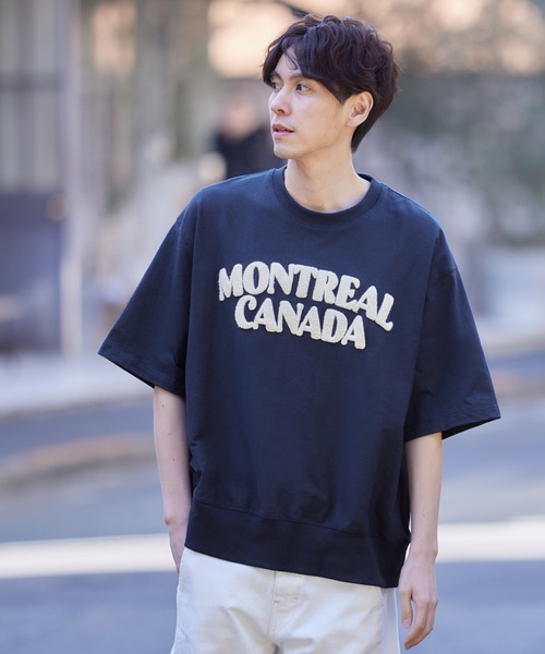 coca（coca）（コカ）の「サガラカレッジスウェットTシャツ（Tシャツ/カットソー・メンズ・アイボリー/ブルー/グリーン/ライトグレー・XL/M/L）」の16枚目の写真